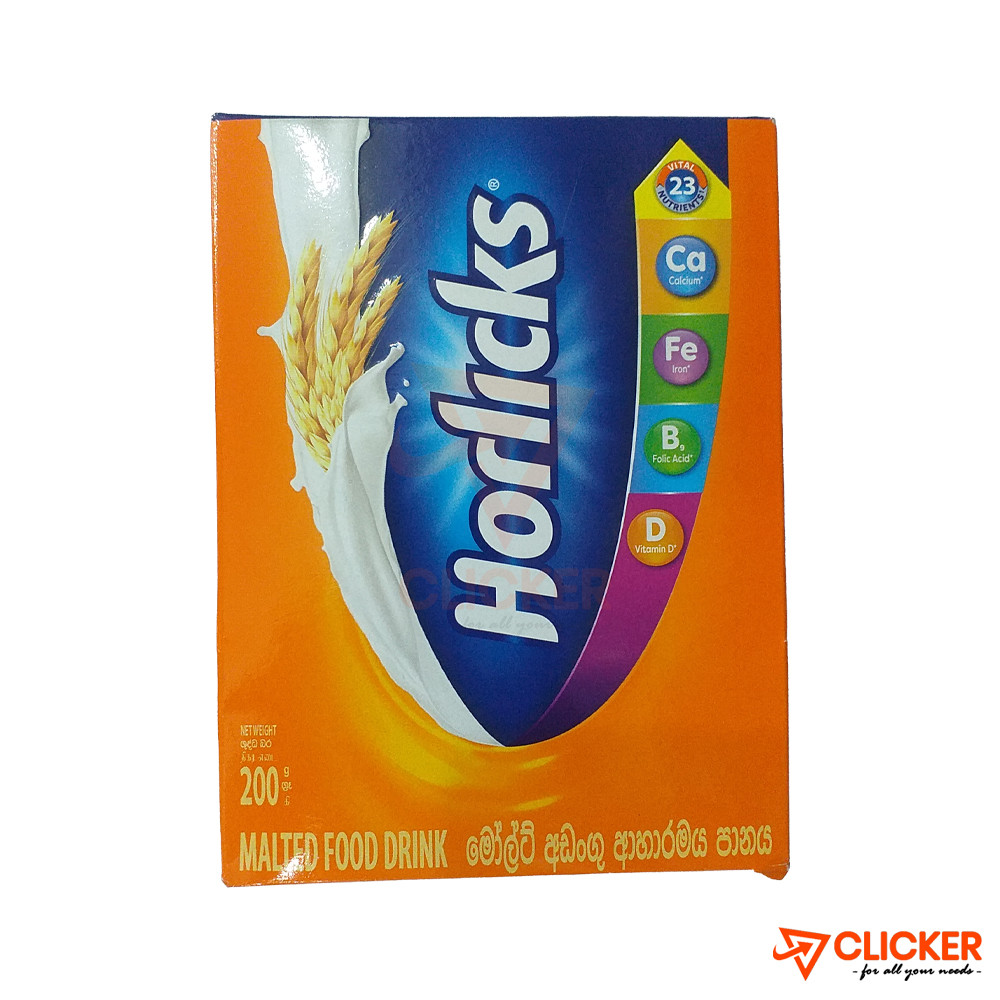 Clicker product 200g HORLICKS MALT BASED FOOD DRINK BOX 2881